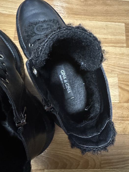 Ботинки осенне-зимние (кожа) 39 р.