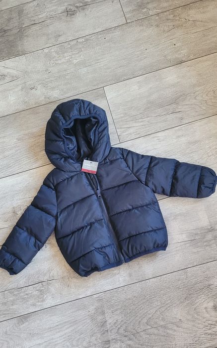 Sinsay granatowa kurtka z kapturem 74cm