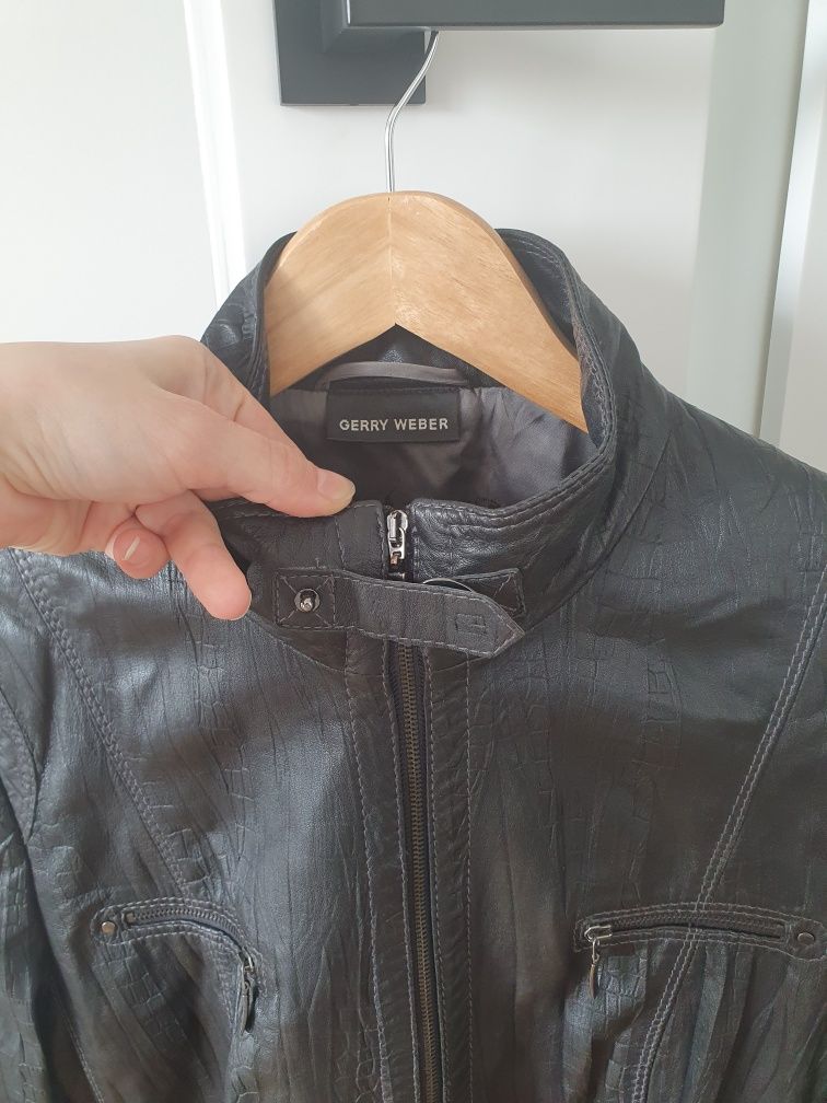 Kurtka skórzana damska Gerry Weber 40/42 biker jak na motor