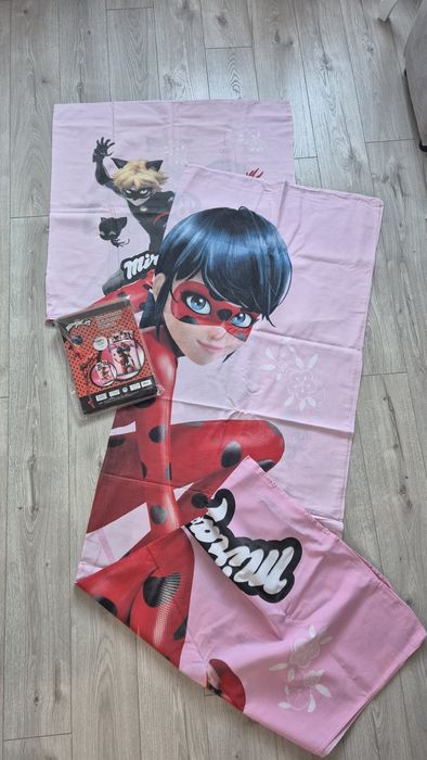 Posciel dziecięca Miraculum Miraculous roz. 135x200 biedronka I czarny