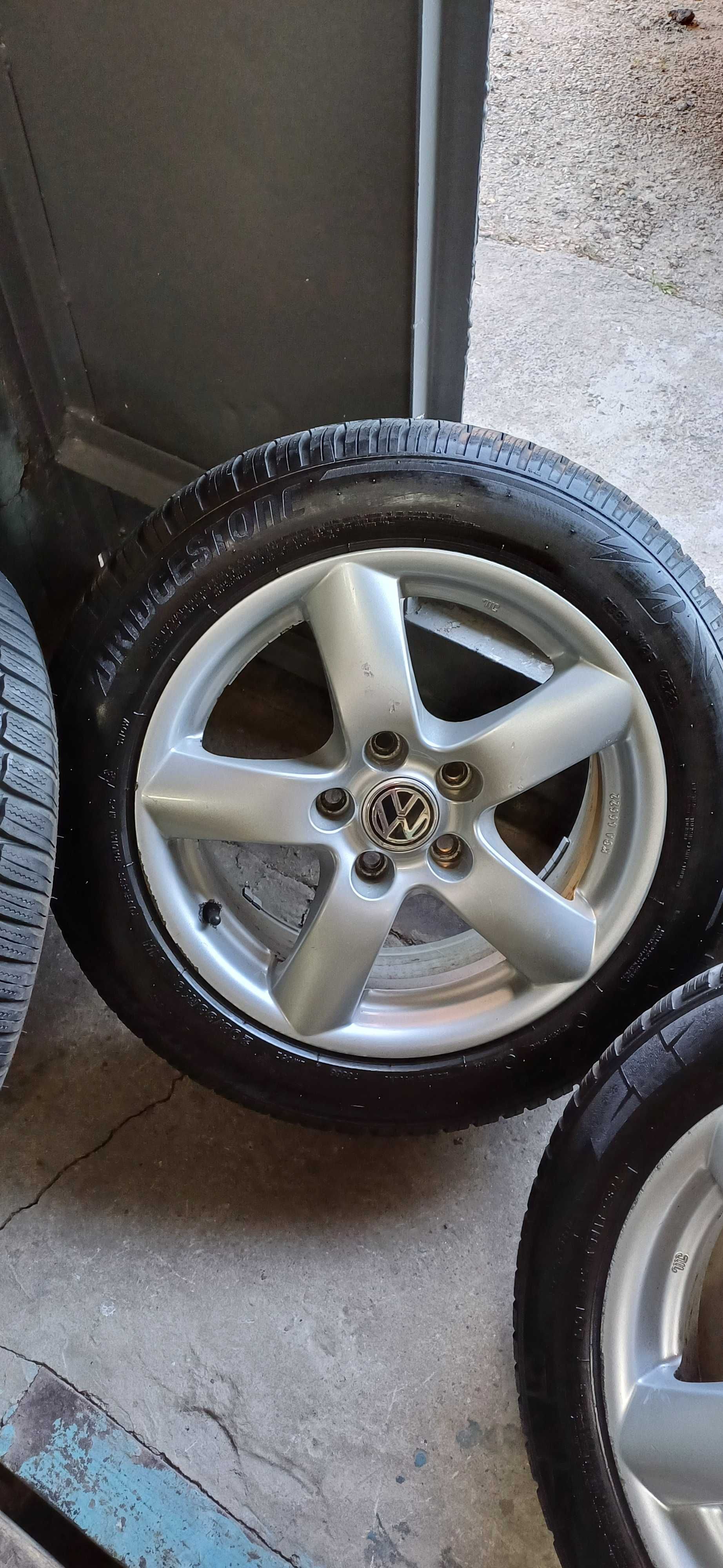 Диски з шинами R16 5х112 BRIDGESTONE 205х55 фольксваген, шкода