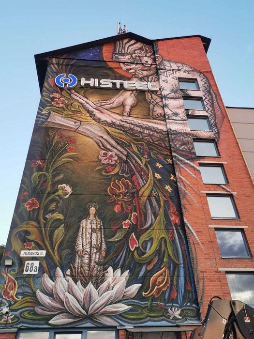 Artystyczne malowanie ściany. murale