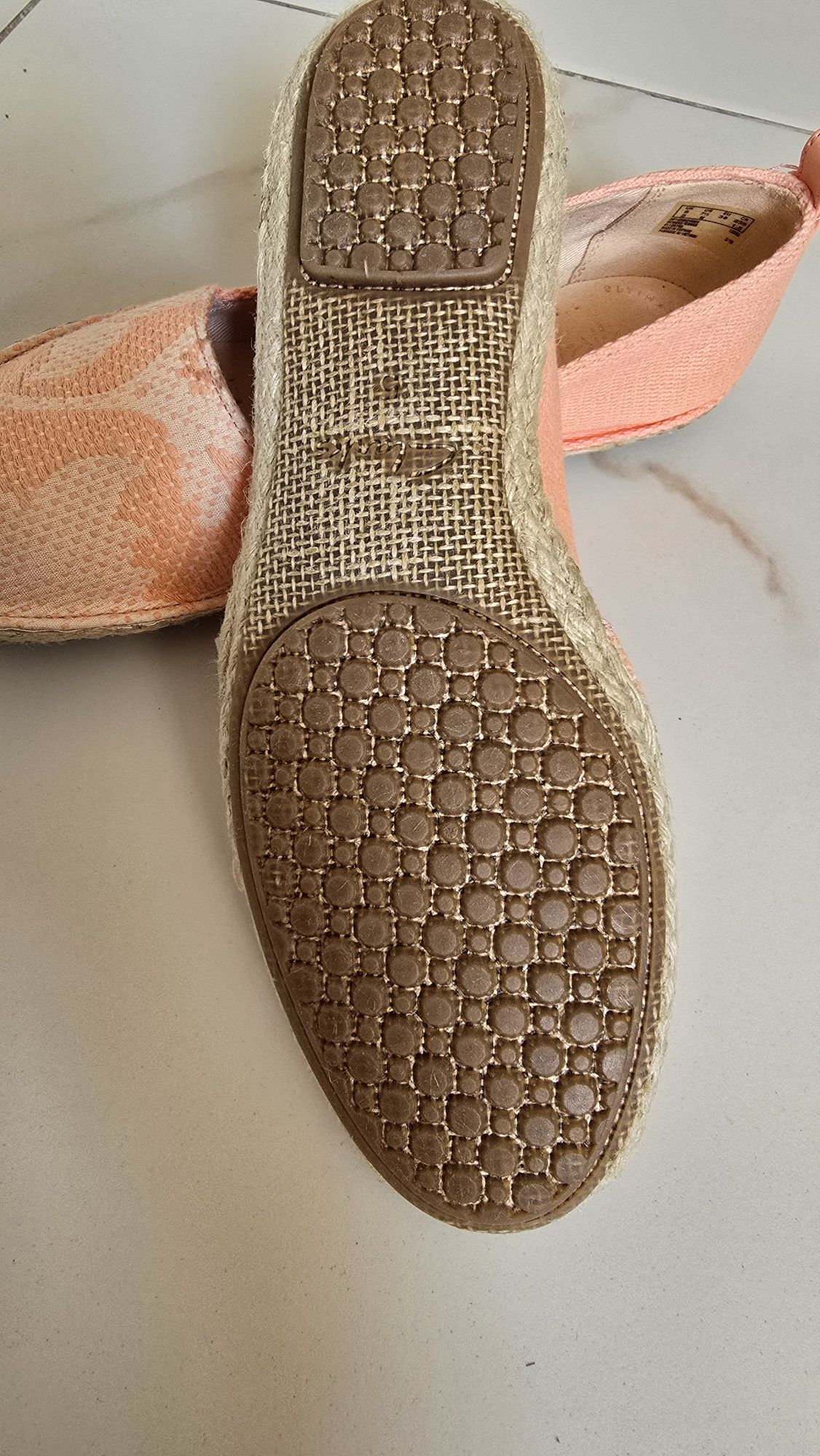 Жіночі балетки,тряпчані, Clarks, легенькі балетки