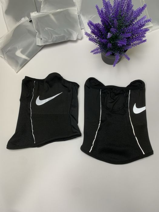 Снуд Nike на флісі,снуд найк з рефлективним лого,баф nike