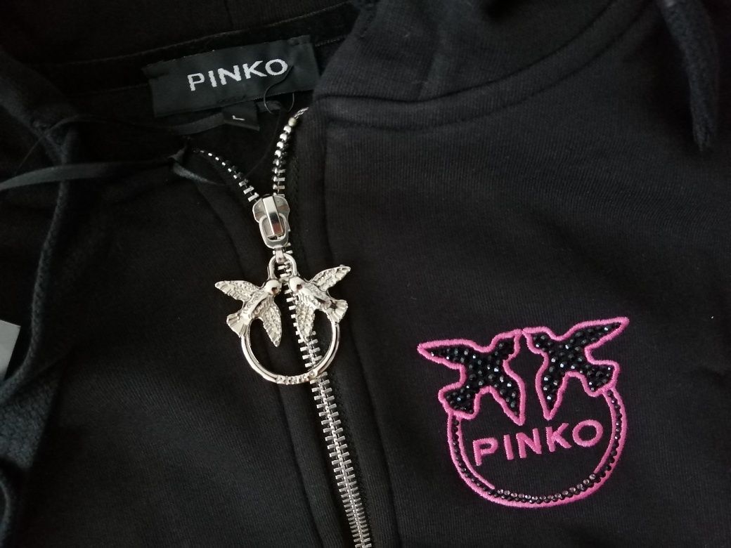 NOWY damski dres Pinko dresy spodnie bluza rozpinana jaskółki L 40