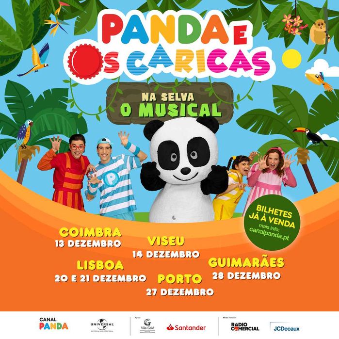 Bilhetes 'Panda e os Caricas na Selva'