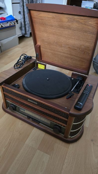 Gramofon Hyundai, wieża, retro gramofon