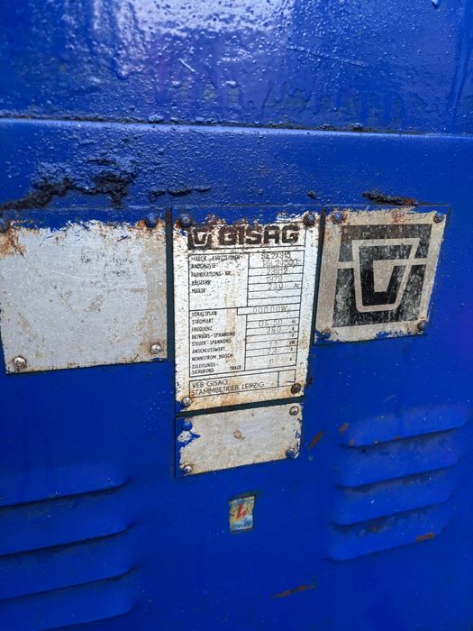 Duża szlifierka stołowa z czasów DDR GISAG 1.1kW