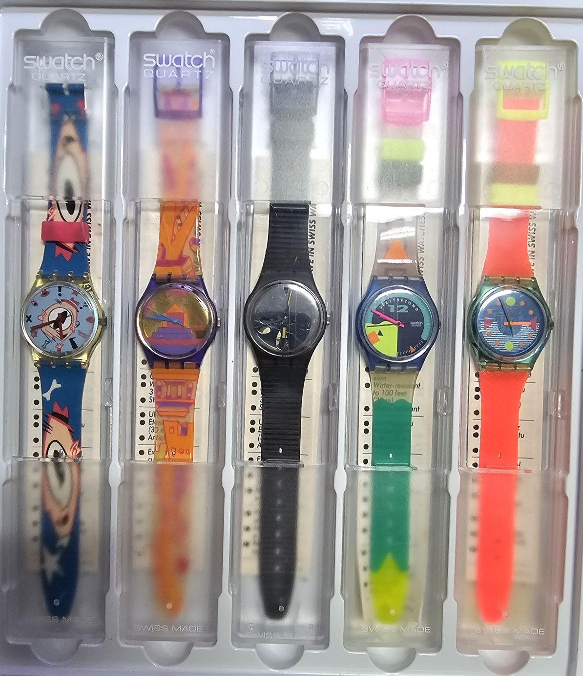 104 relógios Swatch (com raridades)