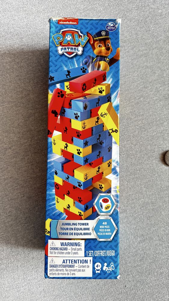 Gra Jenga Tańcząca wieża Psi patrol