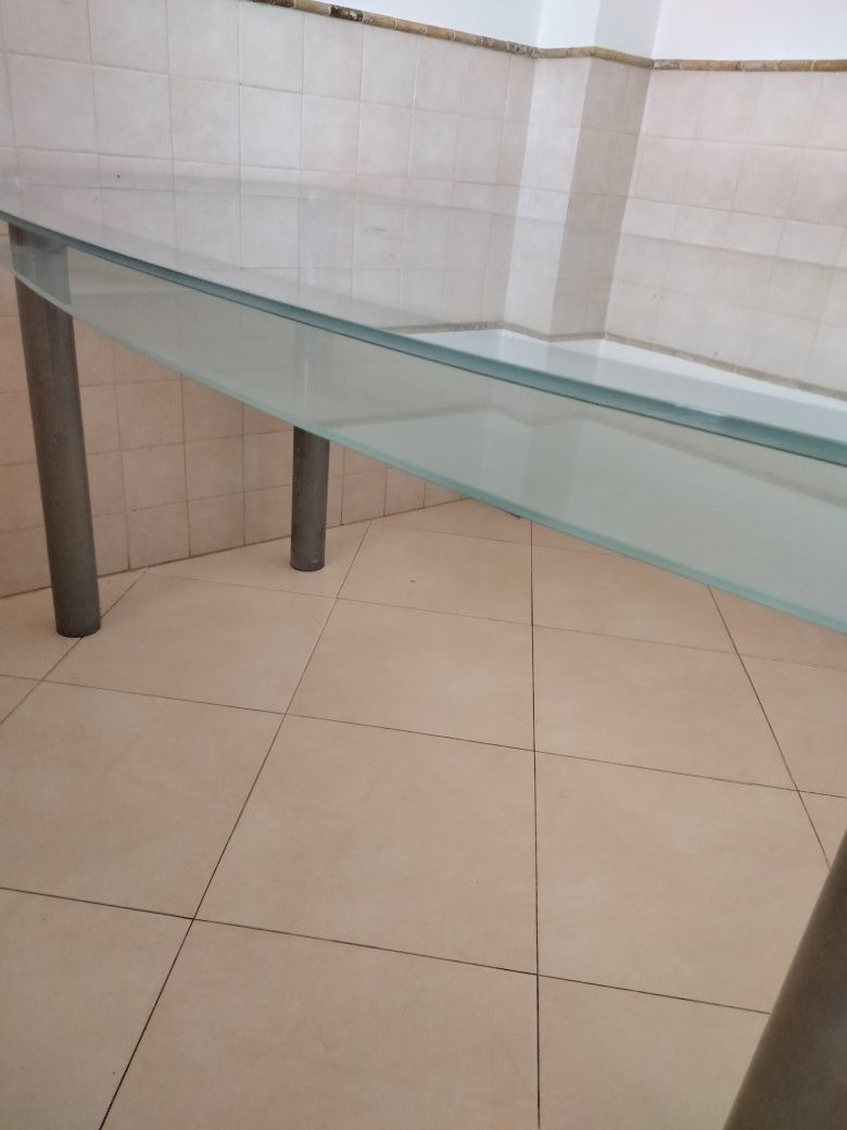 Mesa de vidro sala/cozinha