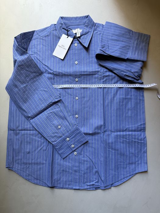 Popelinowa niebieska damska koszula Glenn Martens x H&M – rozmiar S