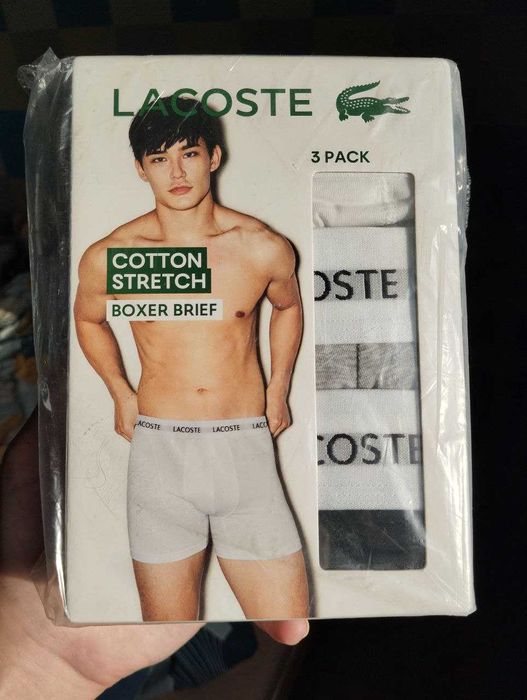 Lacoste XL 3 шт. Оригинал Новые Комлпект Трусы Коттон Боксерки Boxer