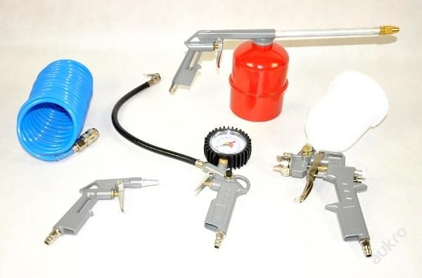 Zestaw Lakierniczy Pistolet Do Malowania 5-ele. It