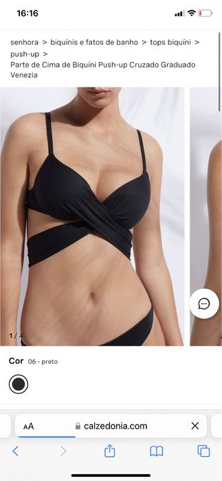 Biquini amarelo calzedonia