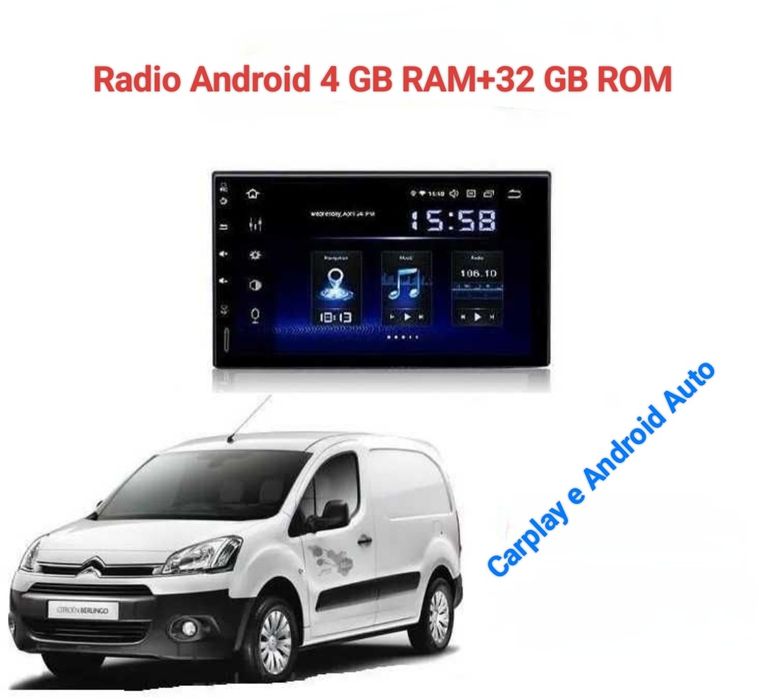 Radio Android Citroen Berlingo Jumpy Peugeot partner Expert Fiat Scudo