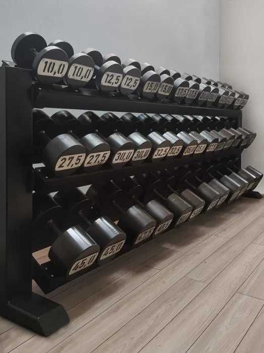 Hantle na siłownię PREMIUM zestaw 10-65kg + stojak