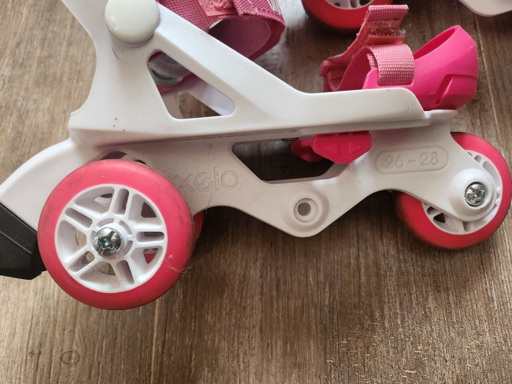 Patins em cor de rosa