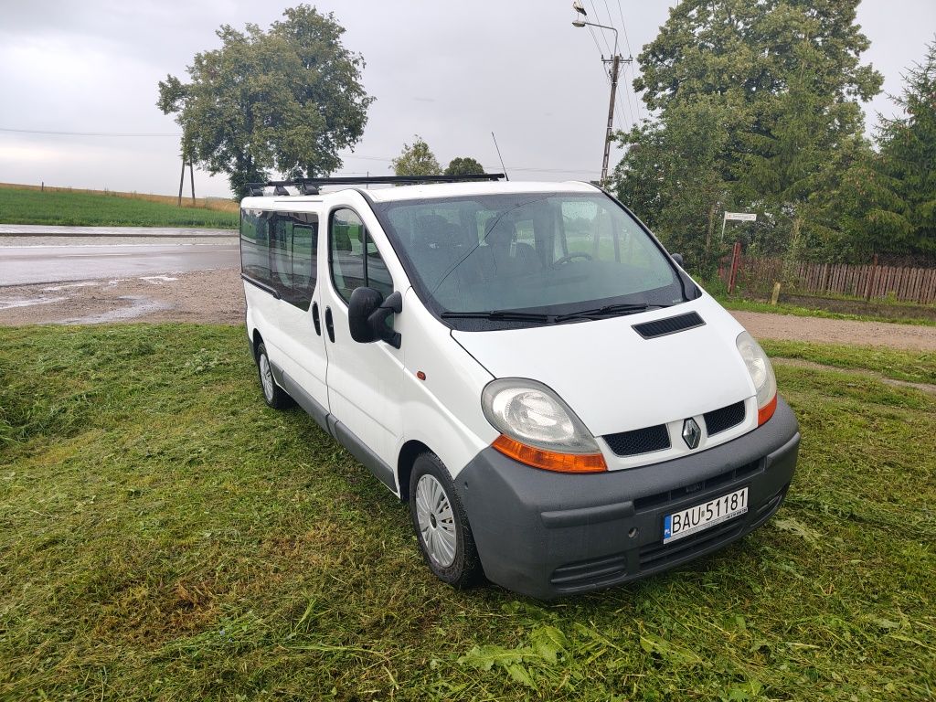 Renault Trafic LONG/ 9osób  / KLIMA x2 / HAK