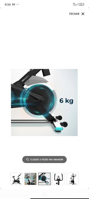 Bicicleta Estática CECOTEC Drumfit Indoor 6000 Compact (Vol.