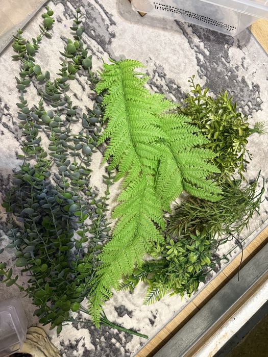 Rośliny do terrarium sztuczne zestaw
