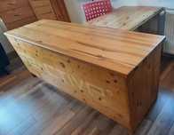 Biurko drewniane lada sklepowa gabinet regał sosna 100% 60x200