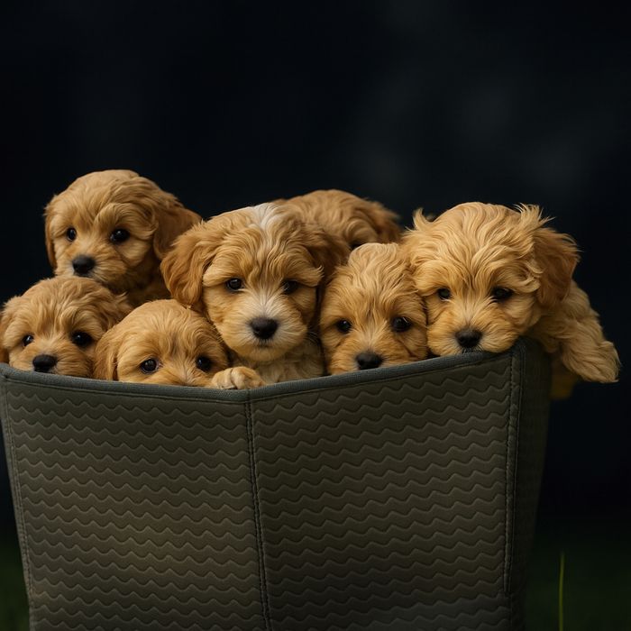 Ostatni piesek maltipoo z naszej domiwej hodowli.