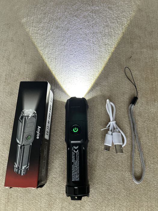 Ліхтарик(фонарик) новий світлодіодний з акумулятором