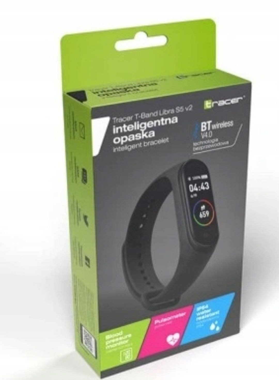 Opaska smartband Tracer T-Band Libra S5 v2 - powystawowa