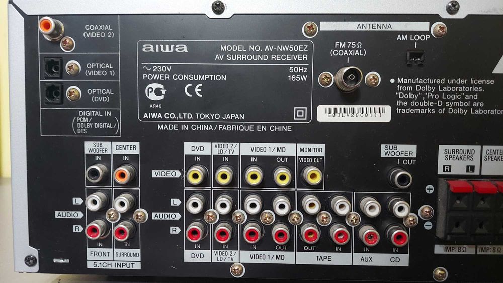 Amplituner Aiwa AV-NW50 - MEGA okazja cenowa, lepszej nie znajdziesz