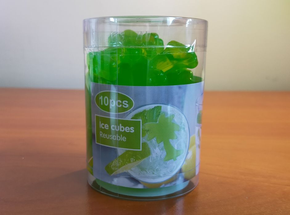 Kostki lodu wielokrotnego użytku - palmy (10 szt.)