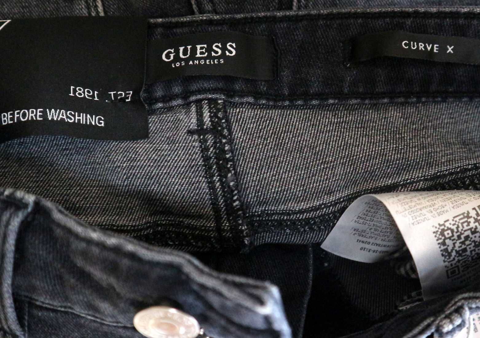 Guess Curve X spodnie jeansy W24 L30 pas 2 x 30/31 cm