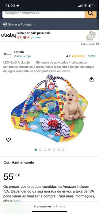 Tapete de atividades Lionelo Education