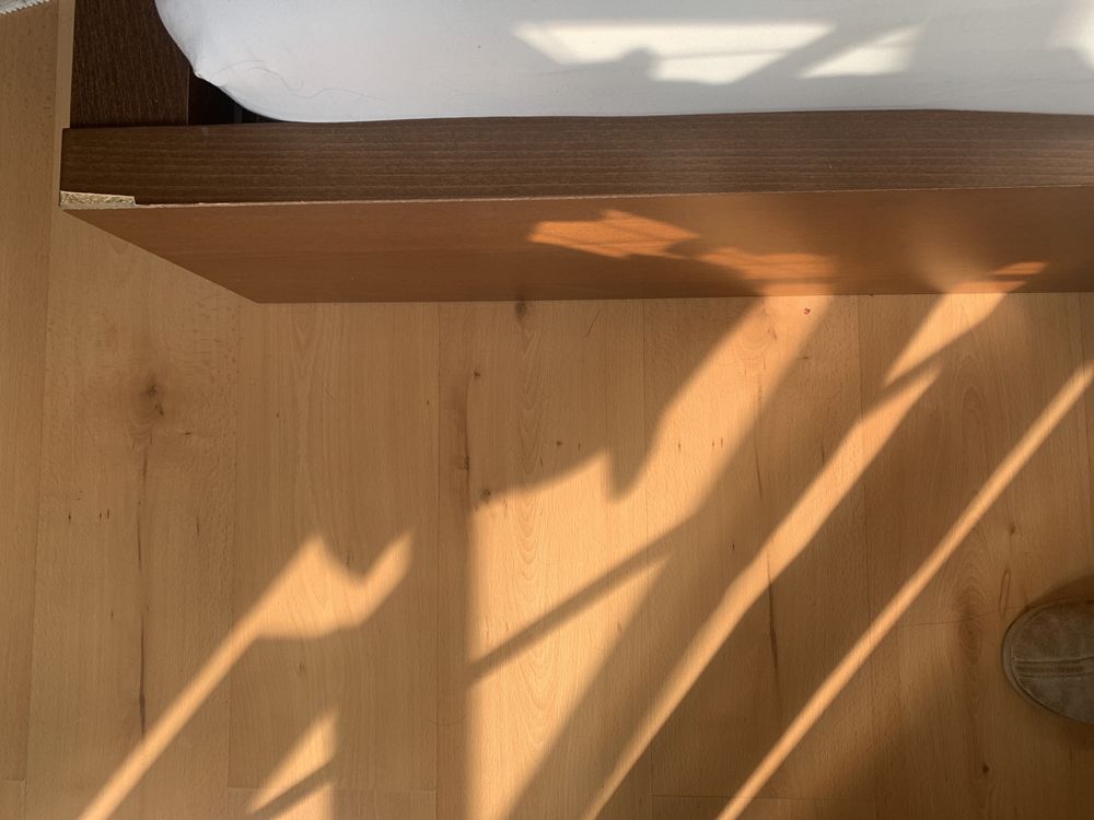 Łóżko ikea bez materaca ze stelażem drewnianym
