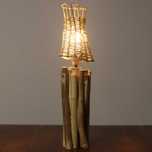 lampa stołowa biurowa drewniana Unikalna ręcznie robiona