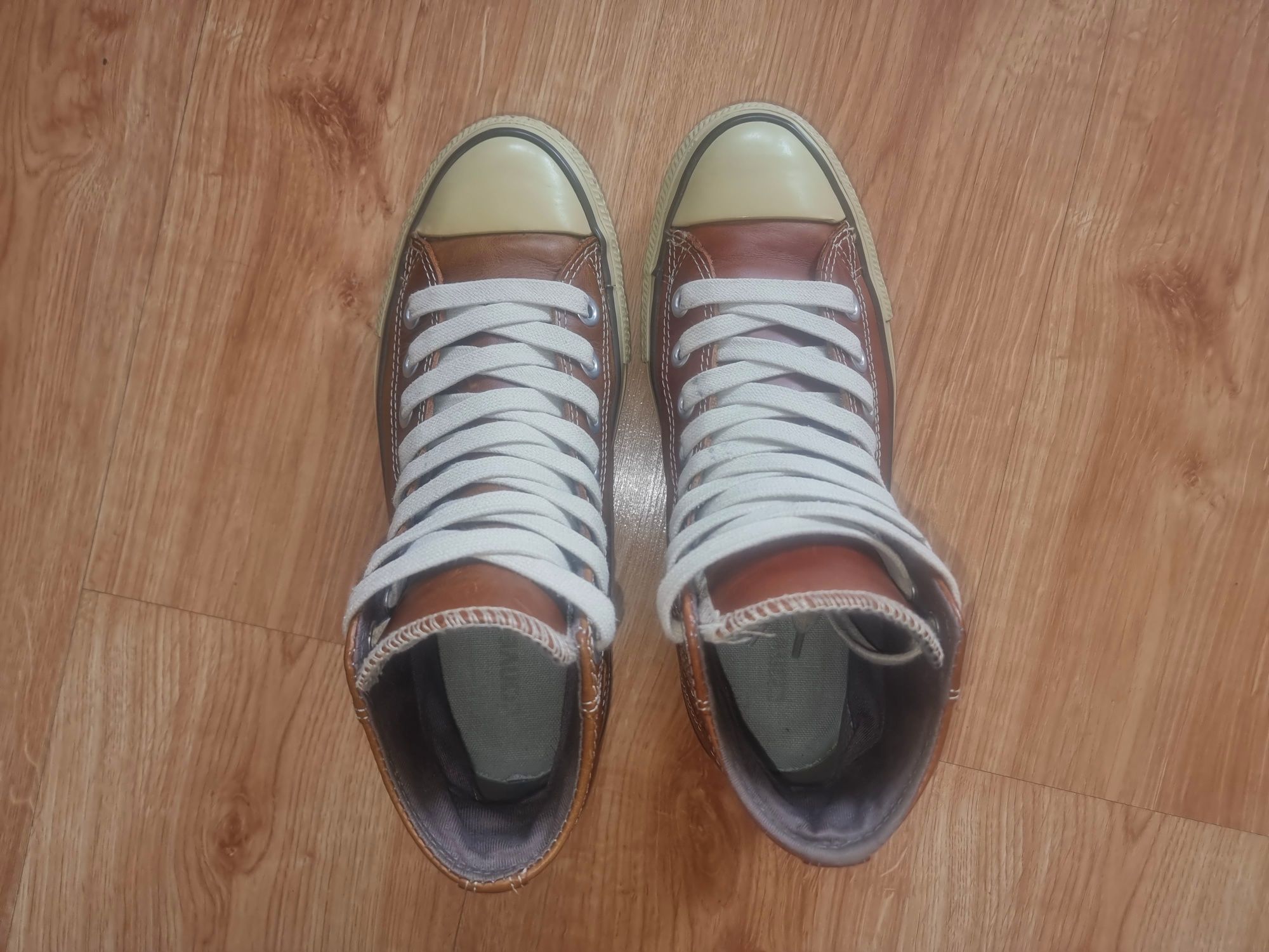 Skórzane buty Converse All Star Mid Pinecone Boots, rozmiar 40-40.5