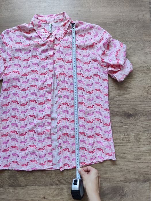 Camisa estampada flamingo / Stradivarius