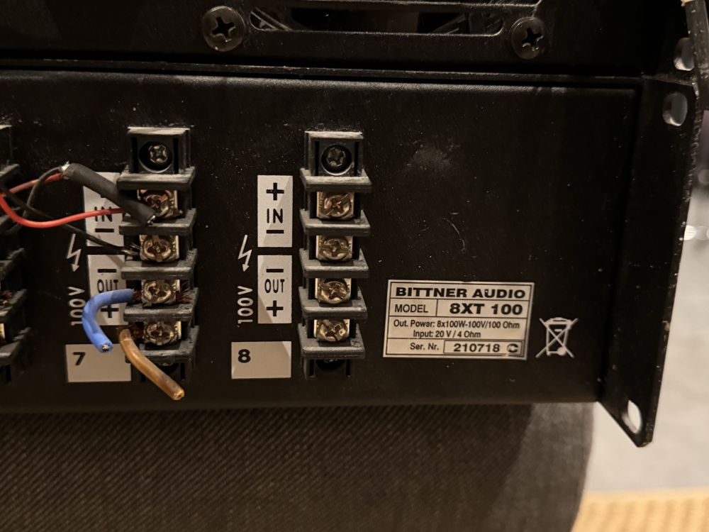 Bittner Professional koncowka przedwzmacniacz 8x100W