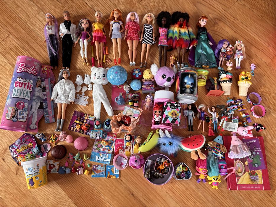 Велика колекція брендових іграшок Barbie, LOL, Ever After High, Disney