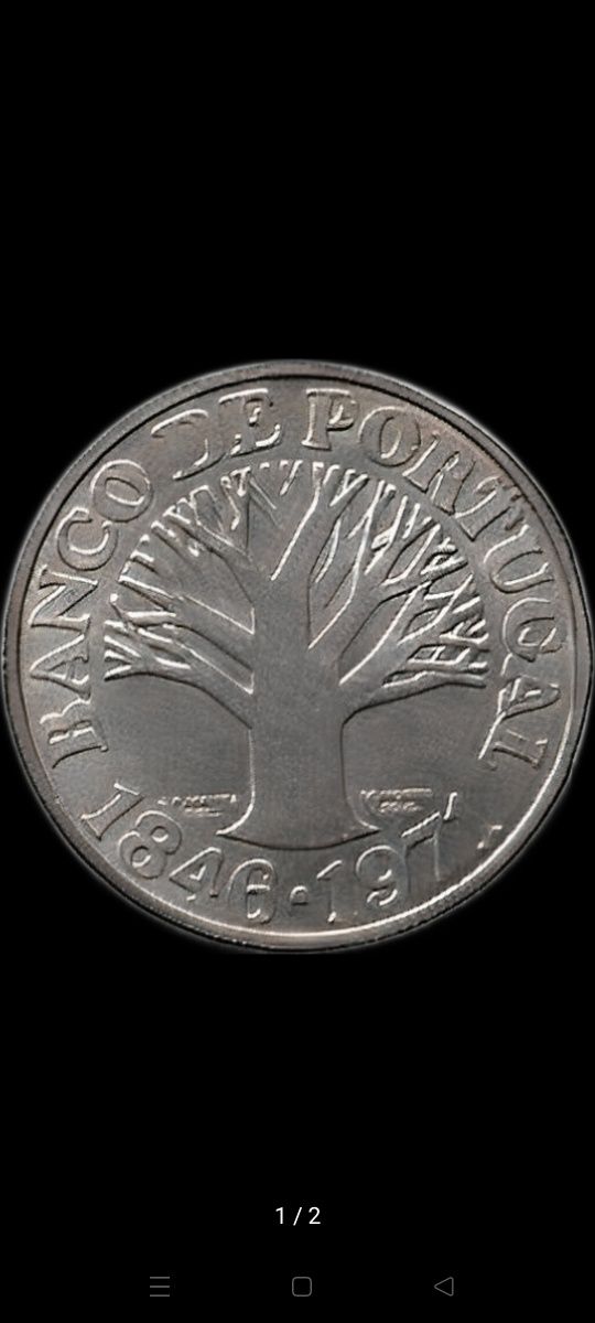 Moeda 50 Escudos 125º Aniversário Fundação do Banco de Portugal 1971