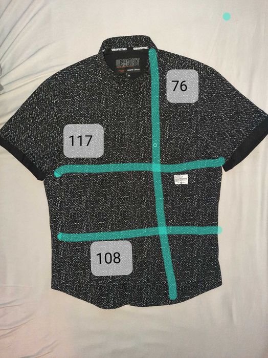 Koszula wrzorzysta z krótkimi rękawami