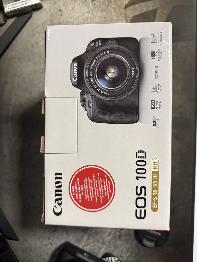 Canon EOS 100D + Lente 18-55mm f/3.5-5.6 III – Como Nova