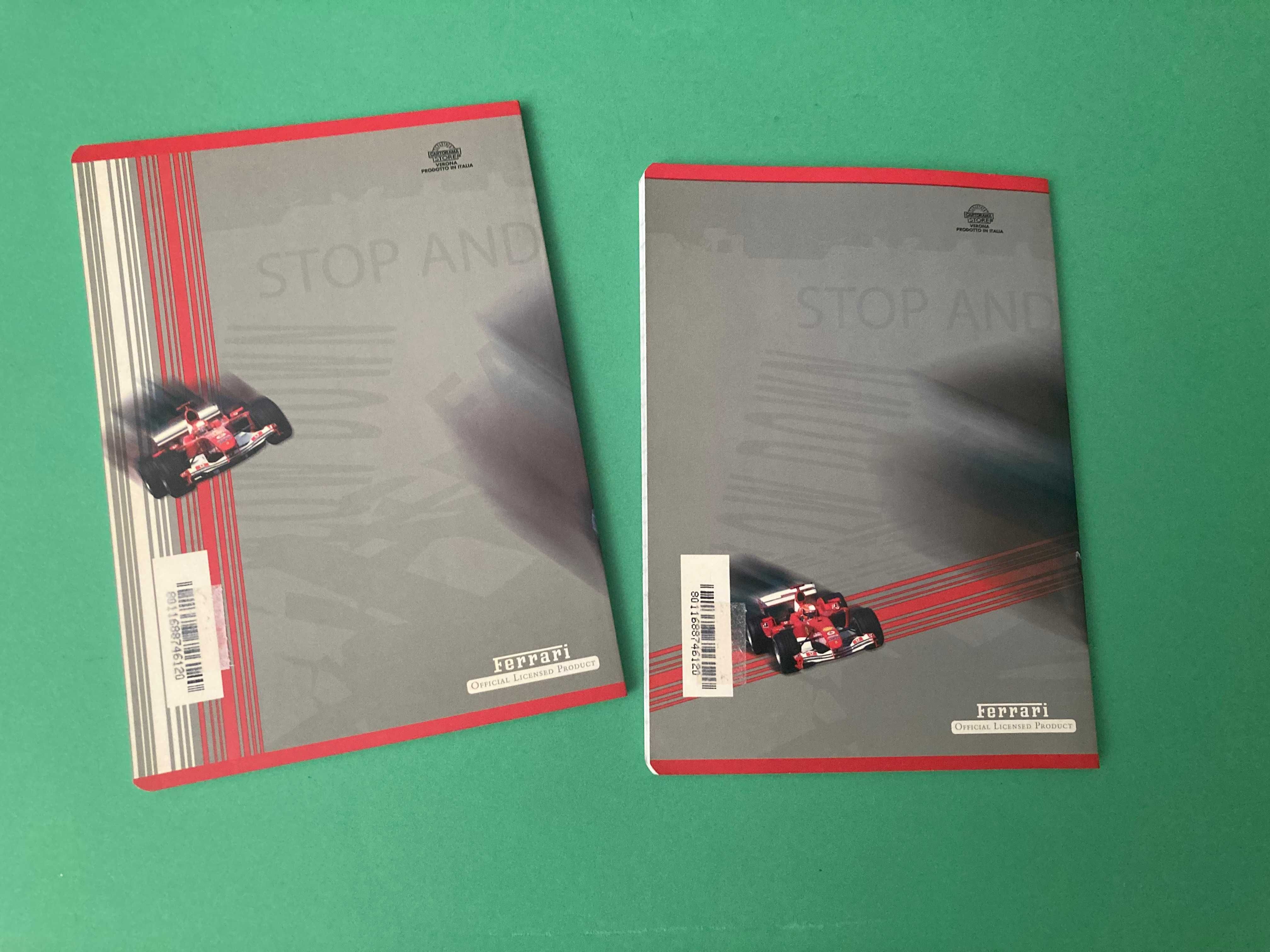 Lote de 2 Cadernos Ferrari Formula 1 F1 Italianos Antigos