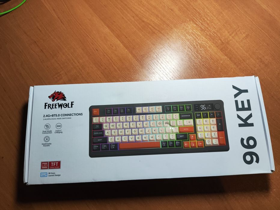 Беспроводная игровая клавиатура FREEWOLF M96