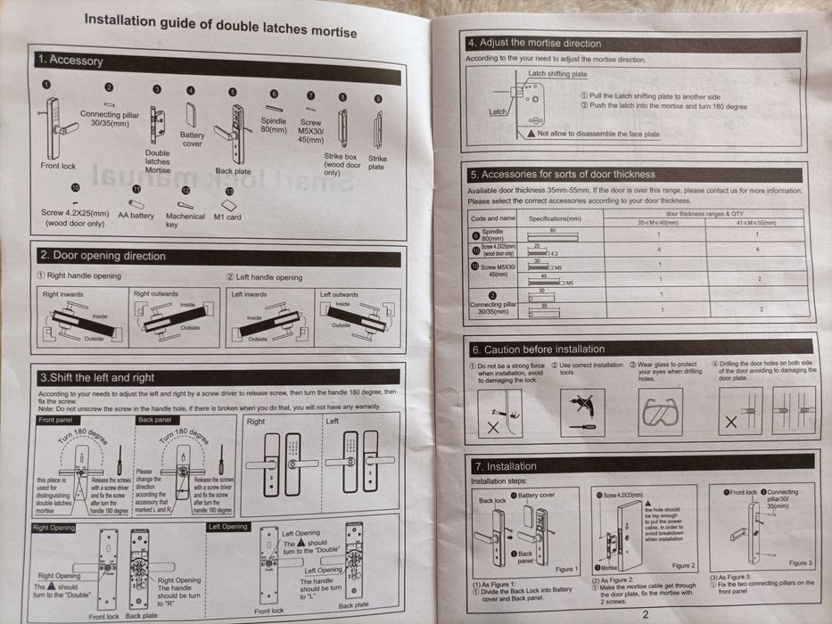 Fechadura inteligente com impressão digital, PIN ou cartão. Excelente.