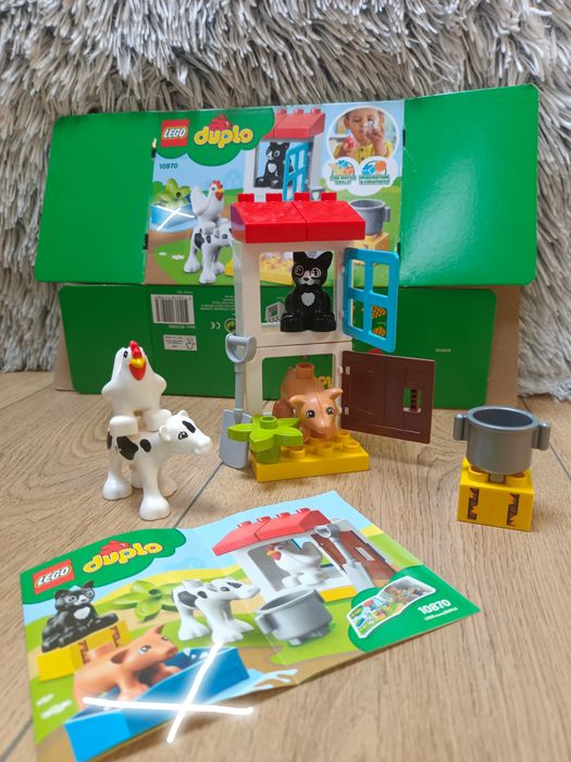 DUPLO MEGA zestaw klocków 6 pudełek z kartonikami