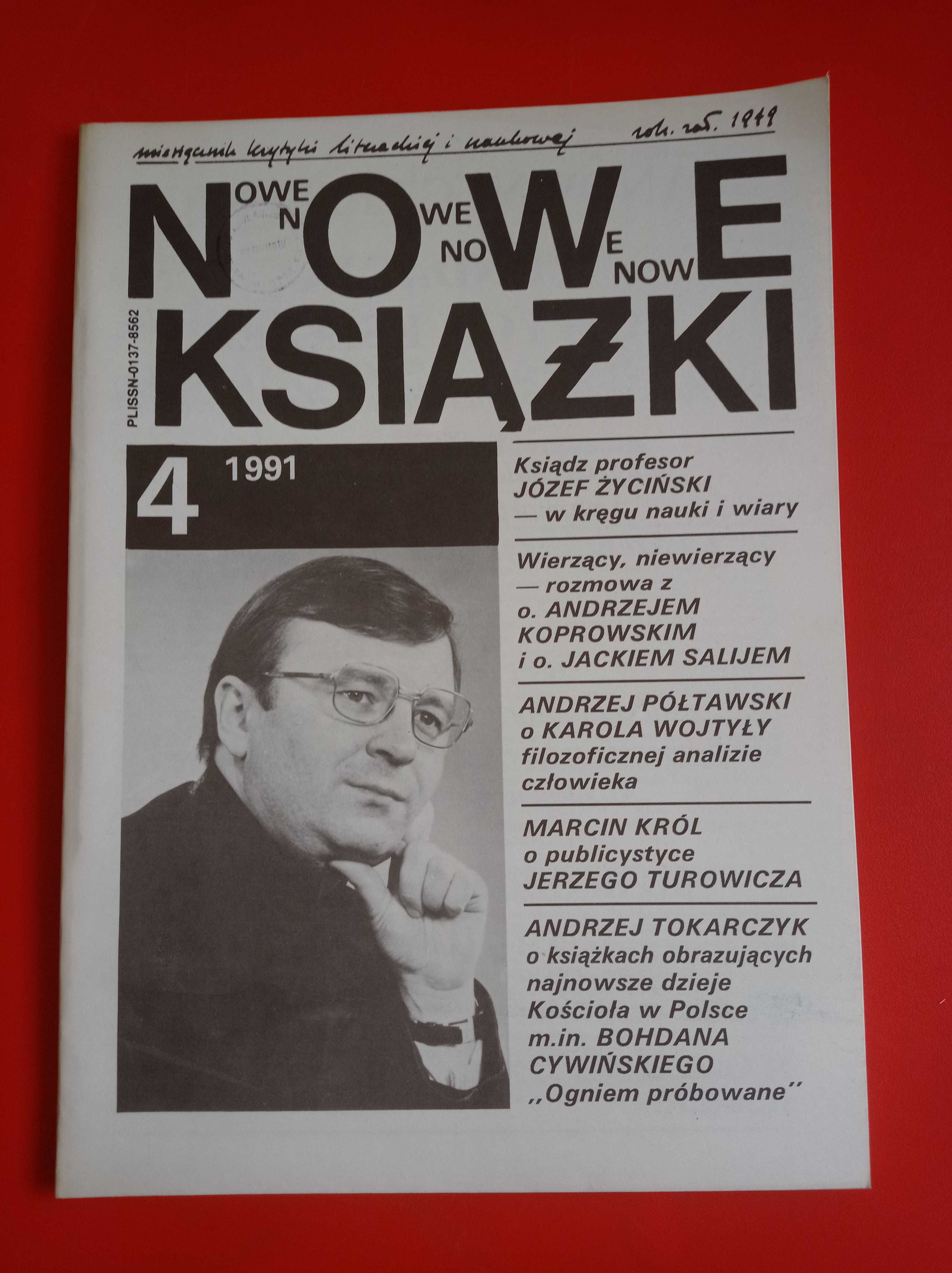 Nowe książki, nr 4, czerwiec 1991, Józef Życiński