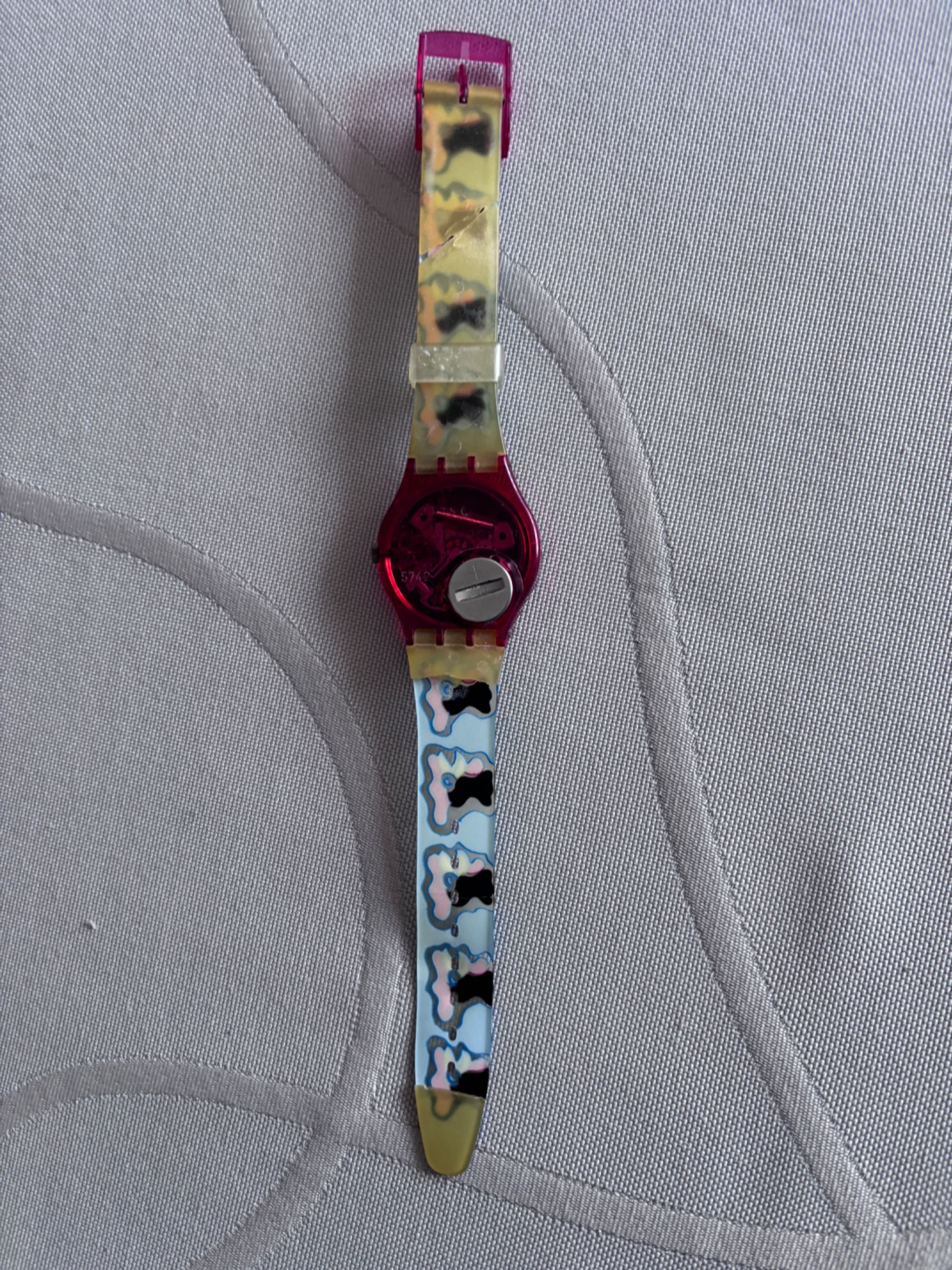zegarek swatch kids retro prl kogut
