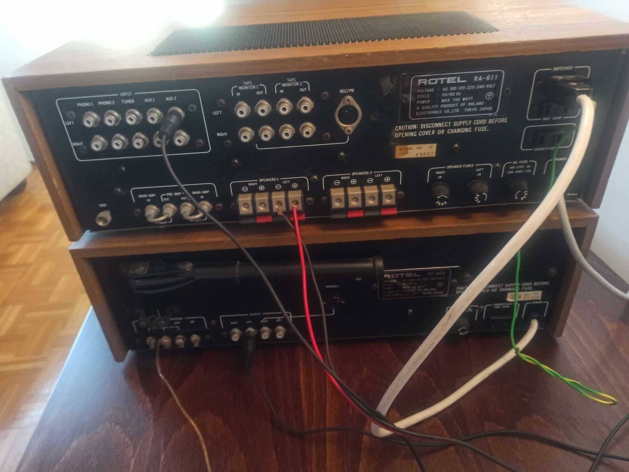 Wzmacniacz Rotel RA-611+ tuner Rotel RT-622