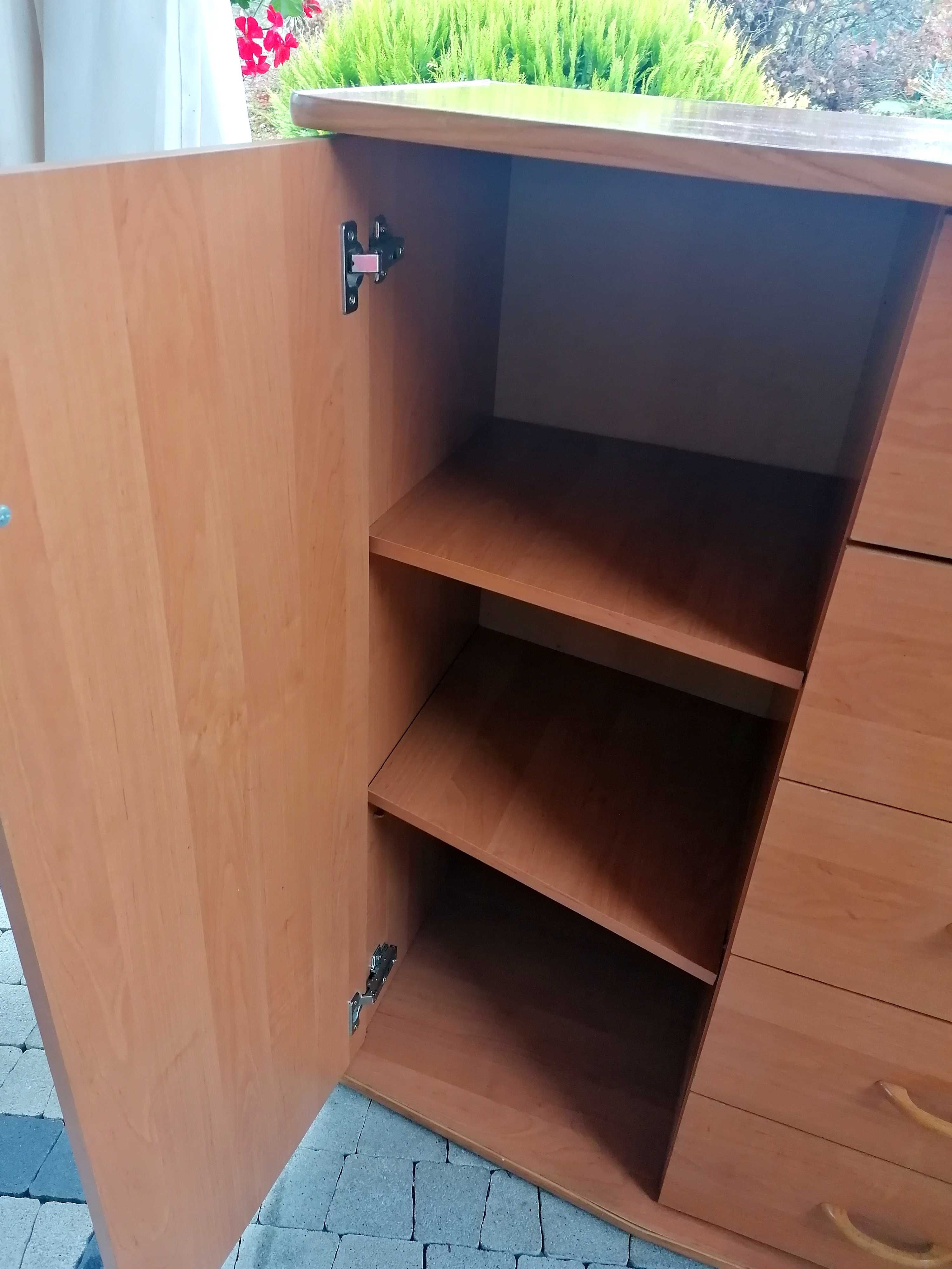 Komoda Duża Pojemna z szufladami i półkami